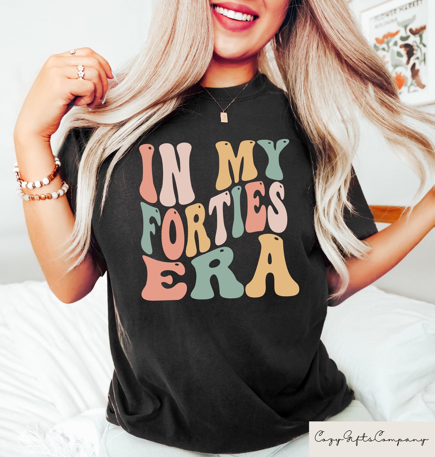 In My Forties Era Shirt Custom 40th Birthday Party Shirt Funny Fortieth Birthday Shirt 40th Birthday Gift Family Birthday Party Gift Graphic Tee – Fan Favorite · Top Pick For Any Outfit
