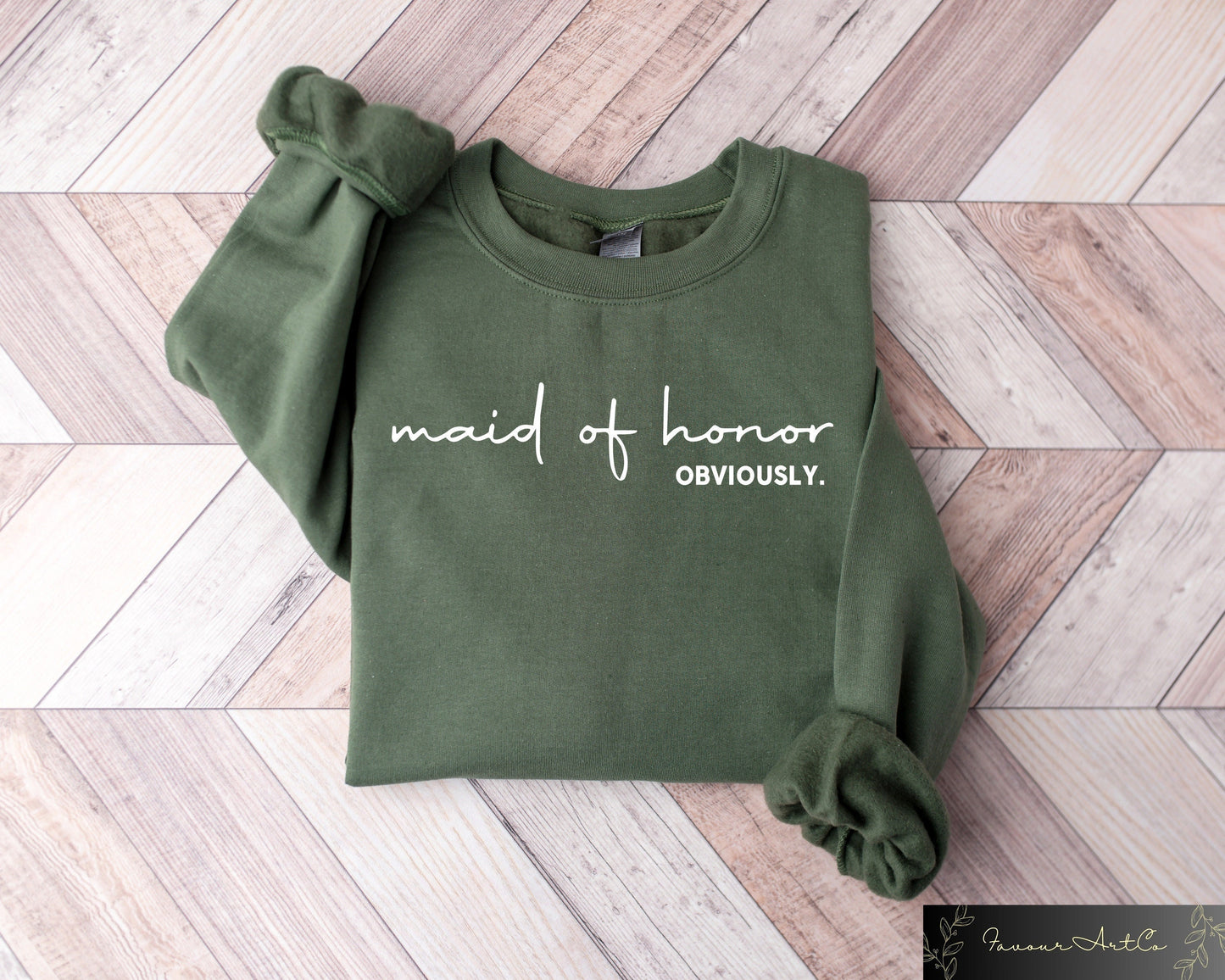 Maid of Honor Sweatshirt Maid of Honor Obviously Bridesmaid Gift Bridesmaid Tshirt Bridal Gifts Wedding Gift Wedding Sweater Sweatshirt – Warm & Stylish · Top Pick For Any Outfit