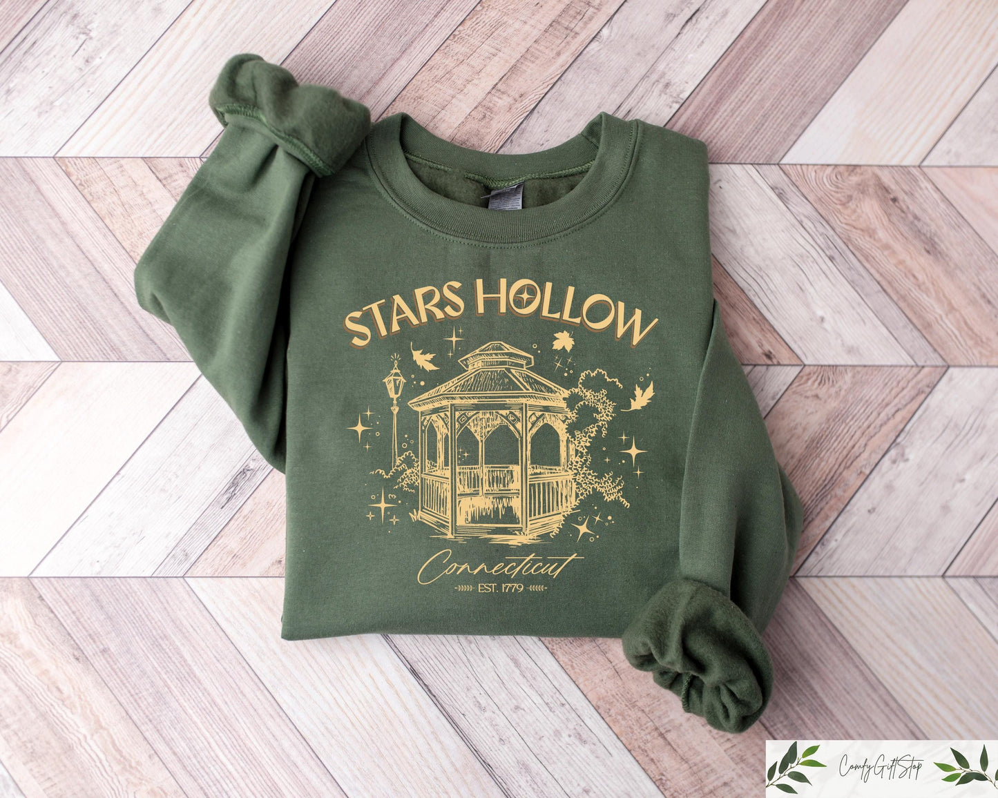 Stars Hollow Sweatshirt Stars Hollow Where You Lead I Will Follow Shirt Stars Hollow Tshirt Retro Style Lukes Diner Crewneck Sweatshirt – Aesthetic Look · Perfect For Daily Wear