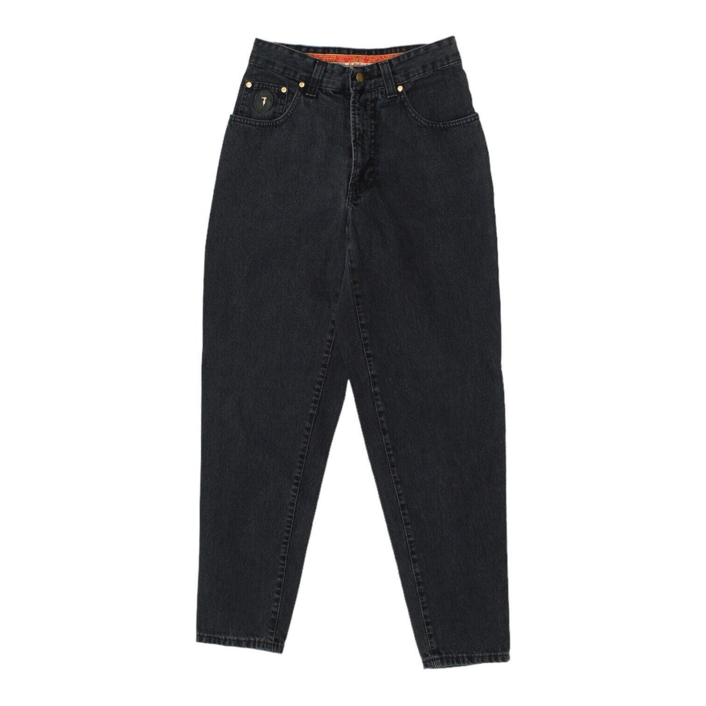 Trussardi Mens Black High Waisted Tapered Jeans Vintage High End Designer VTG Graphic Tee – Warm & Stylish · Trending Graphic Apparel