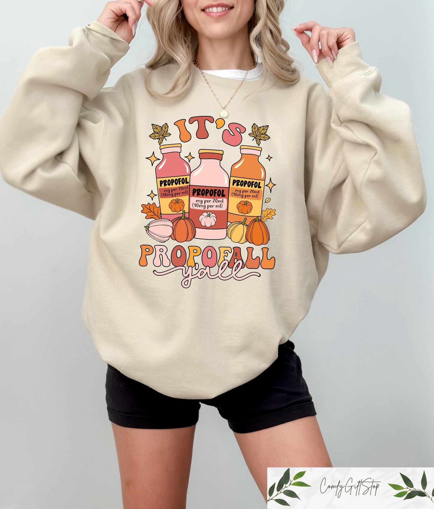 It39s Propofall Y39all Thanksgiving Shirt Thankful ER Nurse Tee ICU Nurse Thanksgiving Tshirt Nurse Fall Vibes Tee RN Nurse Thankful Gift Graphic Tee – Feel-Good Design · Must-Have Style