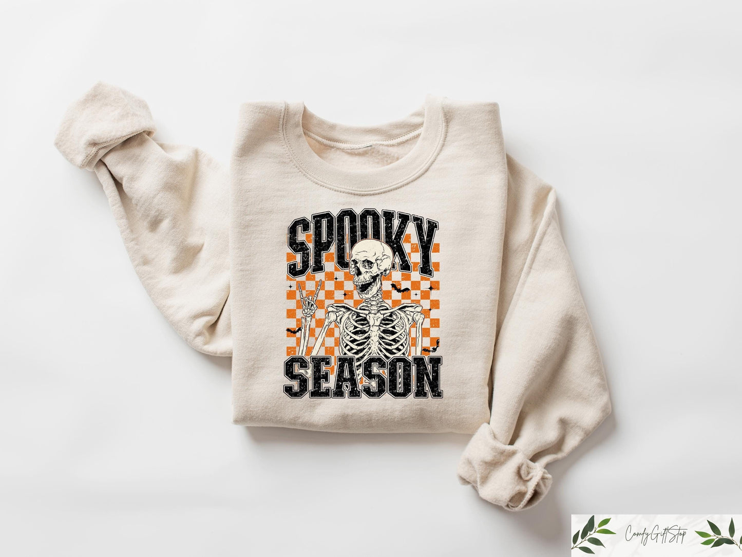 Spooky Season Sweatshirt Retro Spooky Shirt Spooky Halloween Gift Halloween Shirt Cozy Season Shirt Cute Fall Shirt Halloween Gift Sweatshirt – Everyday Comfort · Perfect For Daily Wear