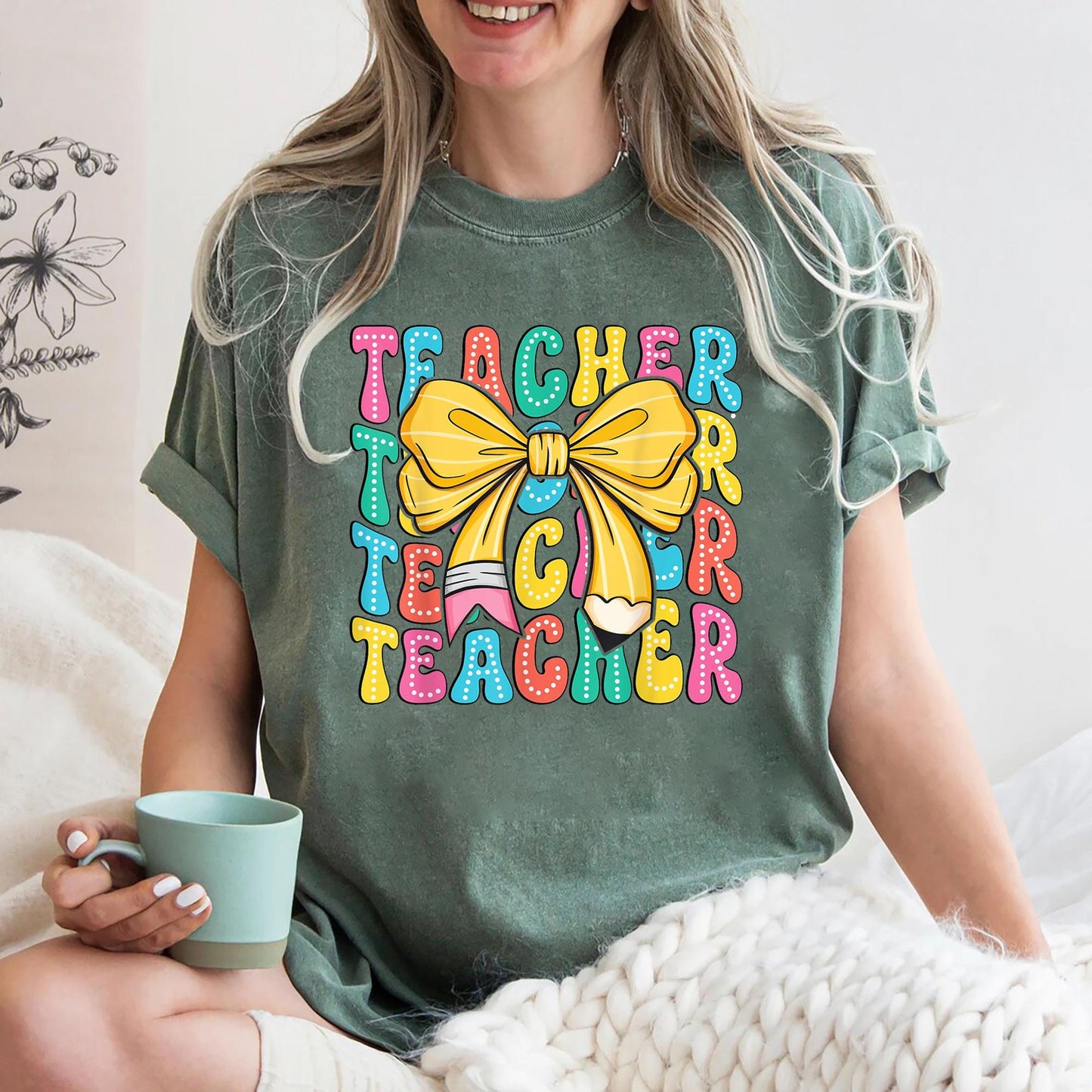 Shirt Teacher Shirt Varsity Teacher Shirt Gift For Teacher Back to School Shirt Trendy Teacher T Shirt Graphic Tee – Warm & Stylish · Trending Graphic Apparel