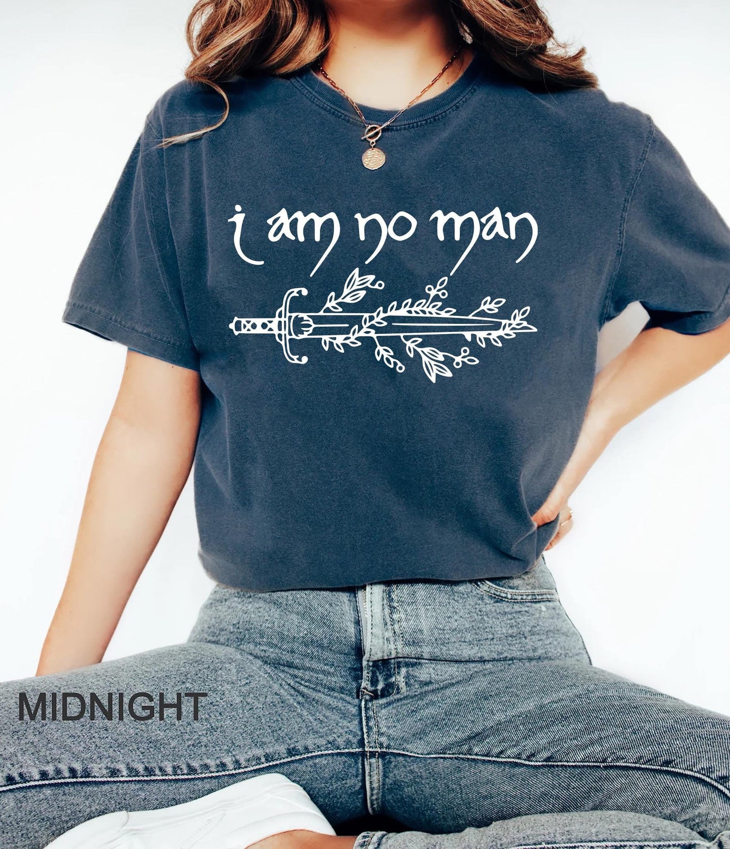 I Am No Man tshirt Fantasy Merch Reading Fandom t shirt Literature Book Lover tshirt fantasy book shirt Fantasy Reader Graphic Tee – Fan Favorite · Must-Have Style
