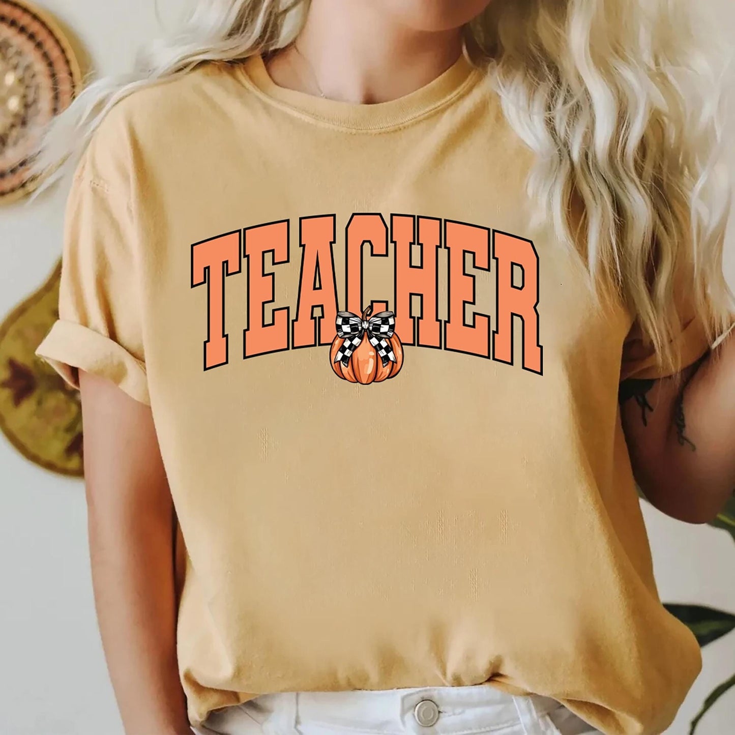 Halloween Teacher Shirt Teacher Shirts Halloween Gift for Teacher Spooky Teacher Shirt Teacher Pumpkin Shirt Teacher Graphic Tee – Easygoing Wear · Trending Graphic Apparel