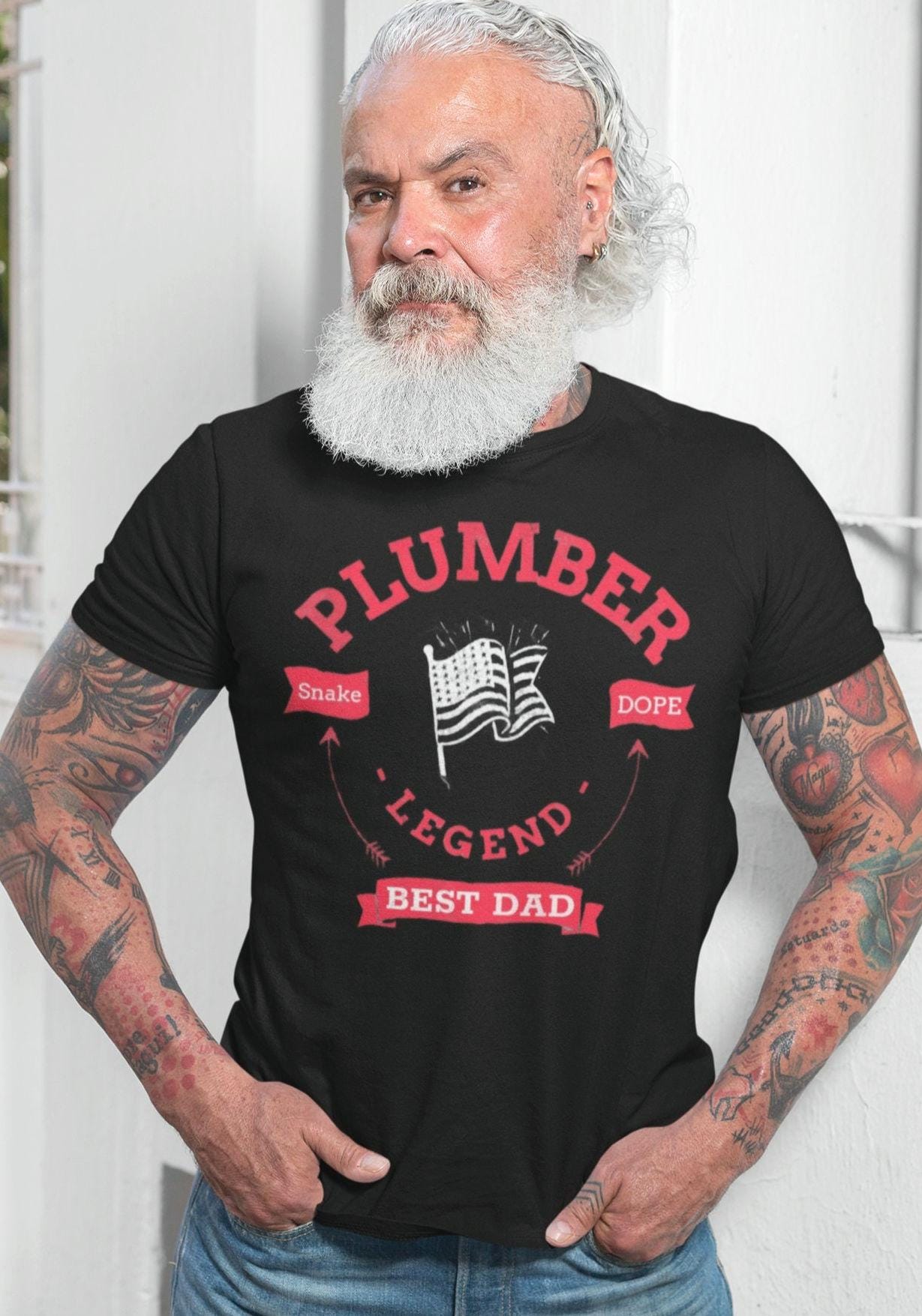 Plumber Best Dad Shirt Plumber T Shirt Patriotic Wear With Pride Father Gift For Men Boyfriend Husband Birthday Unisex Softstyle T Shirt Graphic Tee – Easygoing Wear · Must-Have Style