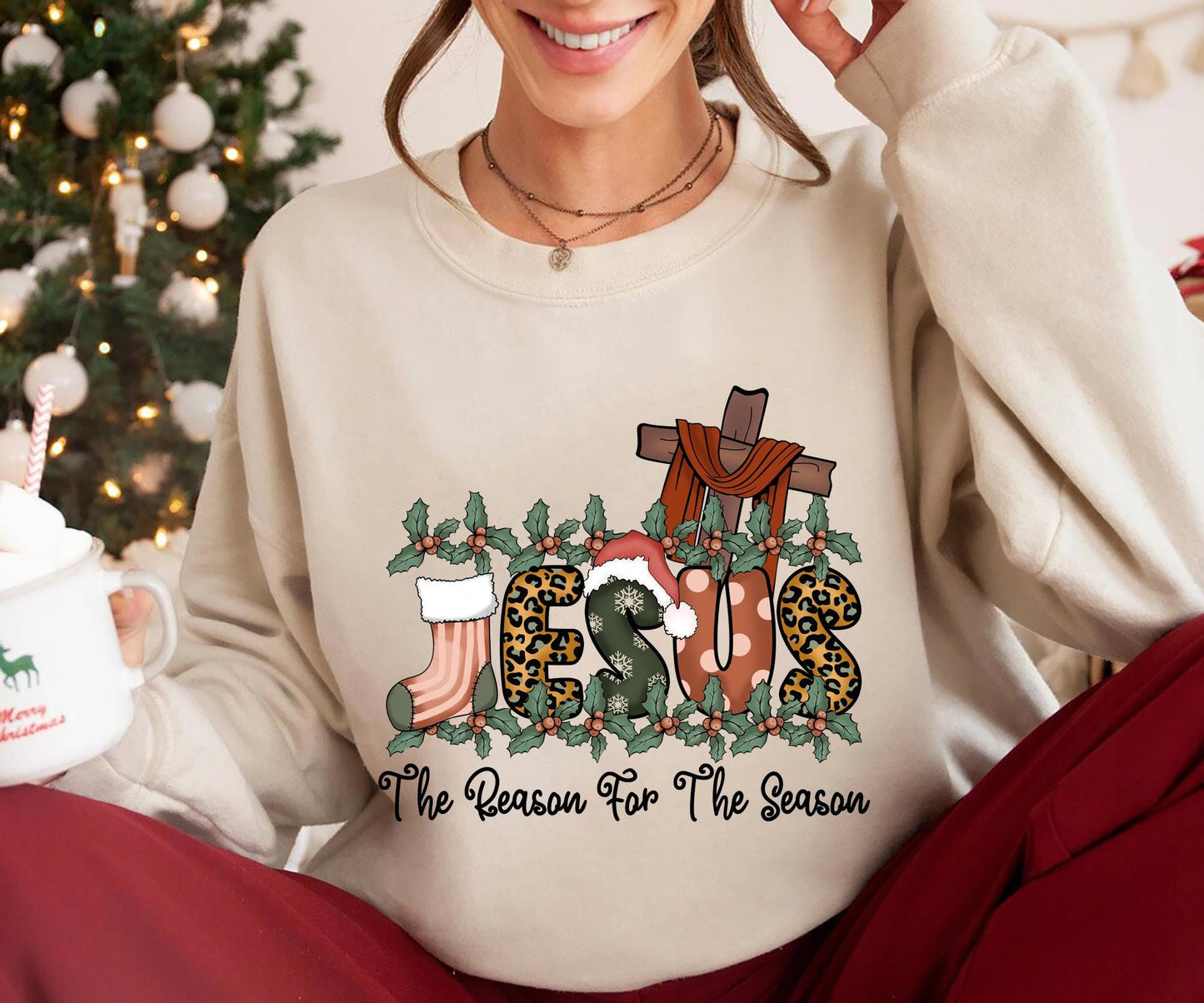 Jesus Is The Reason For The Season Christmas Gift Christmas Jesus T Shirt Jesus Quotes Religious Tee Christian Christmas Faith Shirt Graphic Tee – Everyday Comfort · Must-Have Style