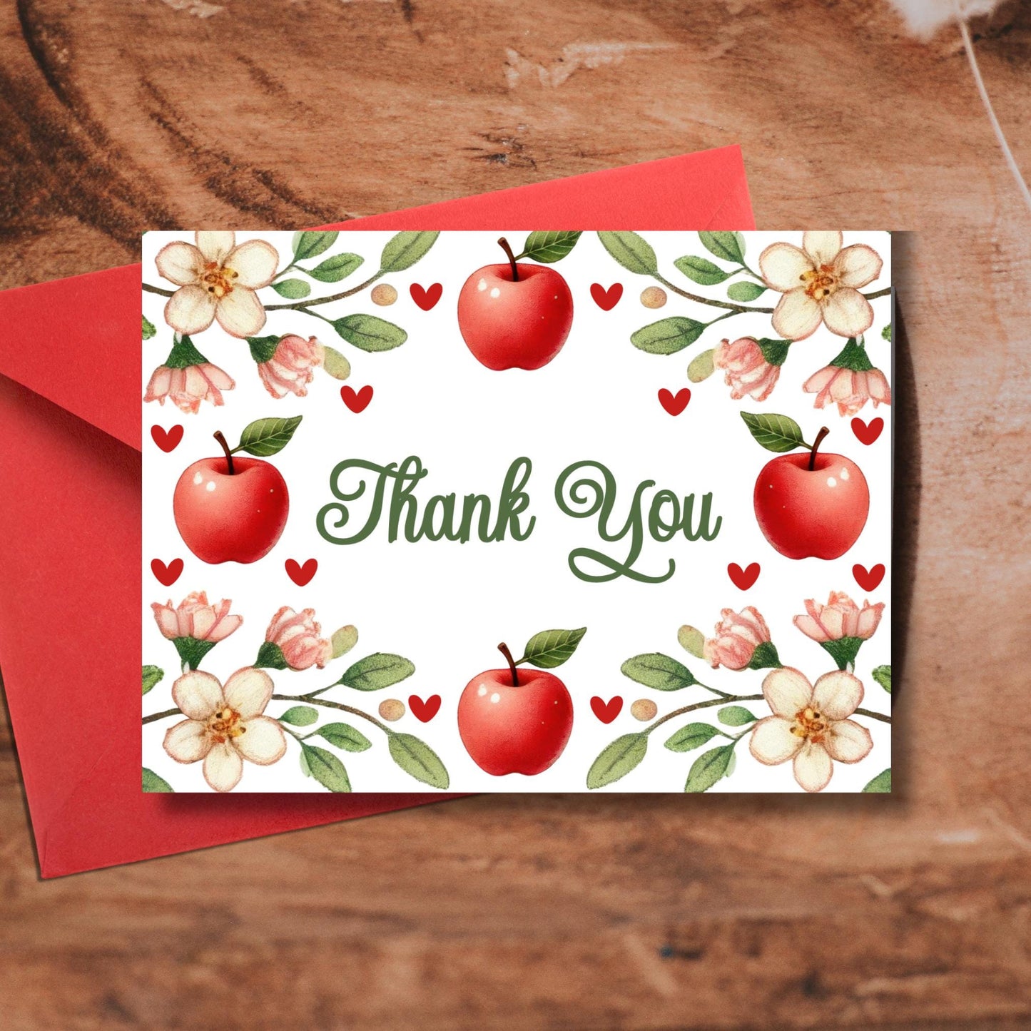 Apple Thank You Card Fall Theme Thank You Card Template Apple Card Editable Thank You Teacher Apple of Our Eye Apple Thank You Note AP12 Graphic Tee – Feel-Good Design · Top Pick For Any Outfit