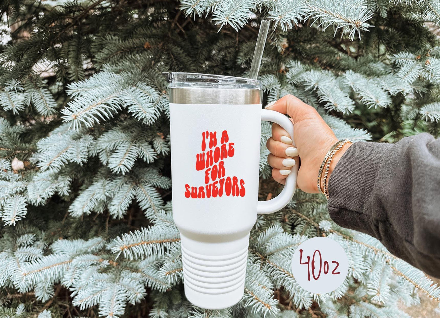 Surveyor Wife Husband Girlfriend Boyfriend Tumbler 40oz Cup With Straw Gifts Insulated Cup Travel Mug Graphic Tee – Feel-Good Design · Trending Graphic Apparel
