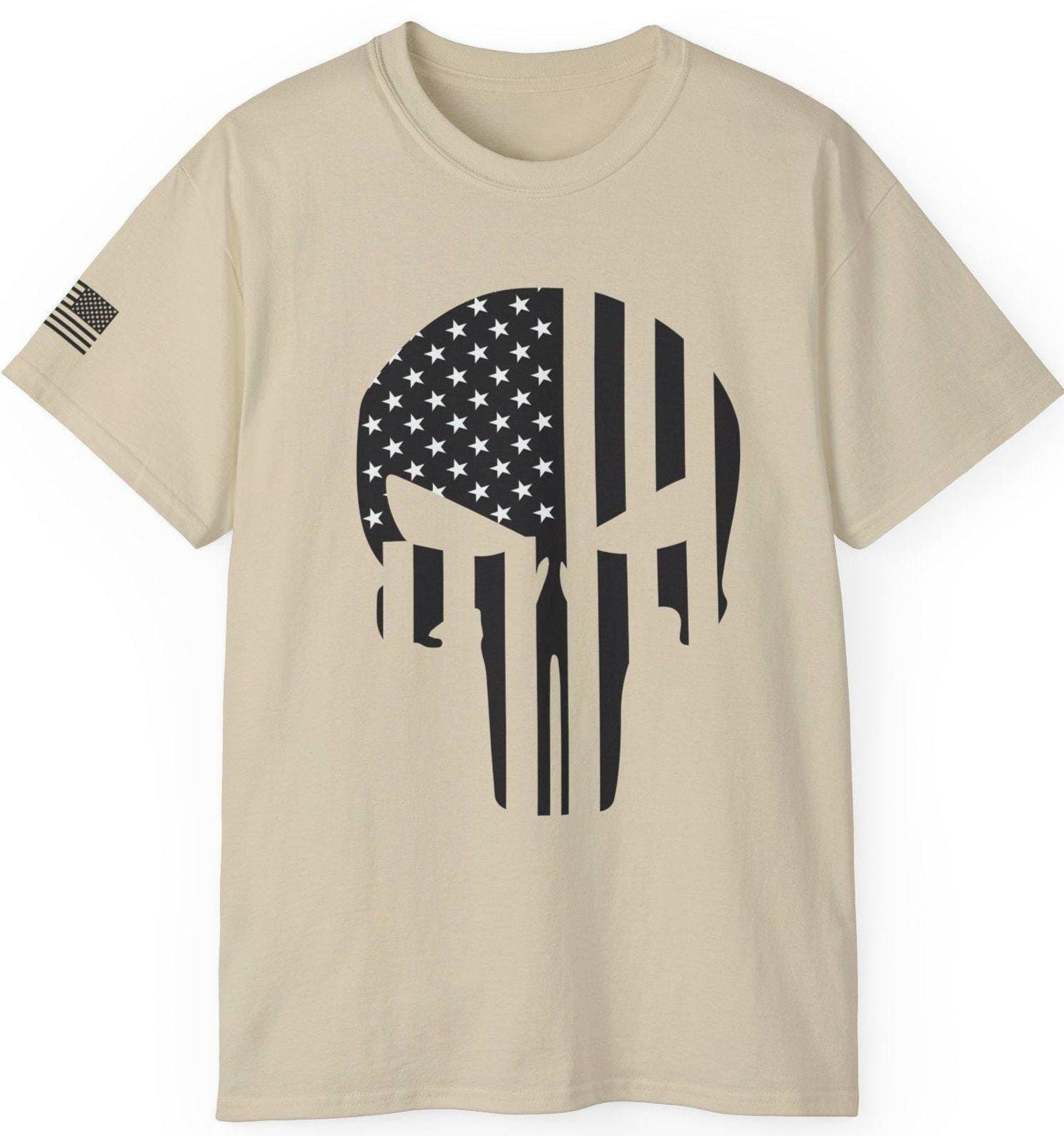 Patriotic Skull Flag T shirt American Flag Tee Patriotic Tee Unisex Tee Flag Sleeve Tee Skull Tee Graphic Tee – Premium Graphic · Top Pick For Any Outfit