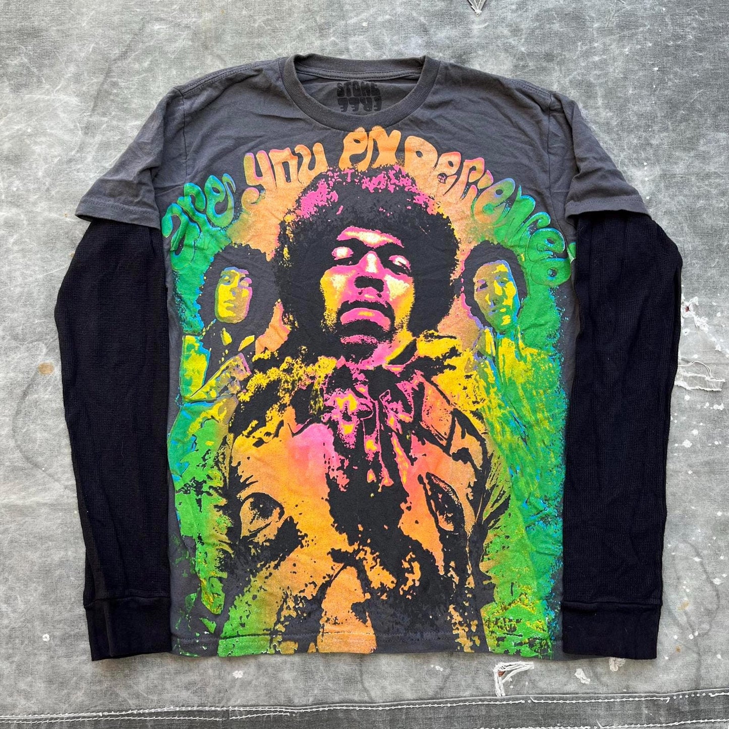 Vintage Y2K Jimi Hendrix Graphic Art Music Thermal Shirt Graphic Tee – Soft Feel · High-Quality Print