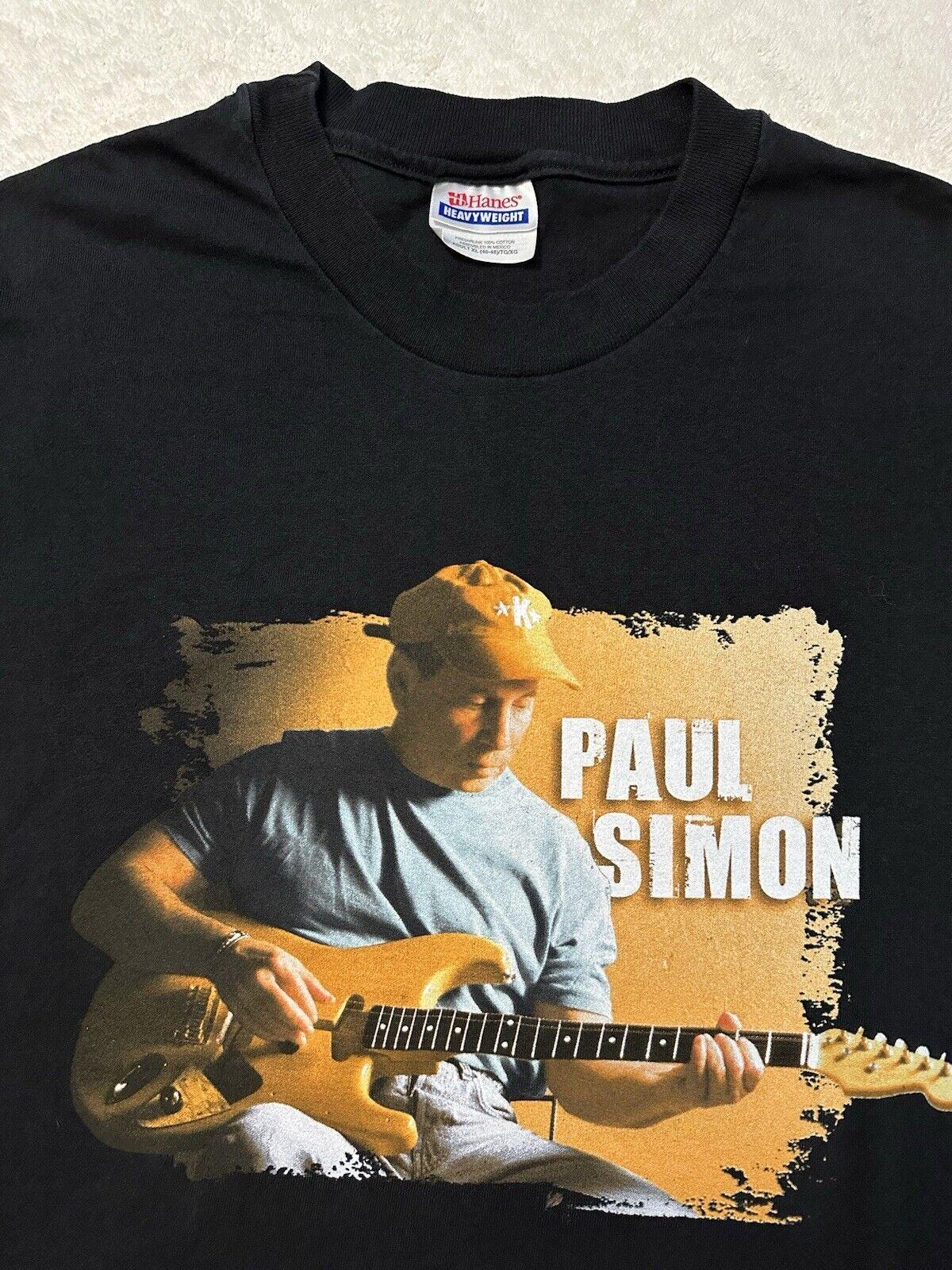 Vintage 2000s Y2K 2001 Paul Simon Music Tour Promo Art Official T Shirt XL NEW Graphic Tee – Soft Feel · High-Quality Print