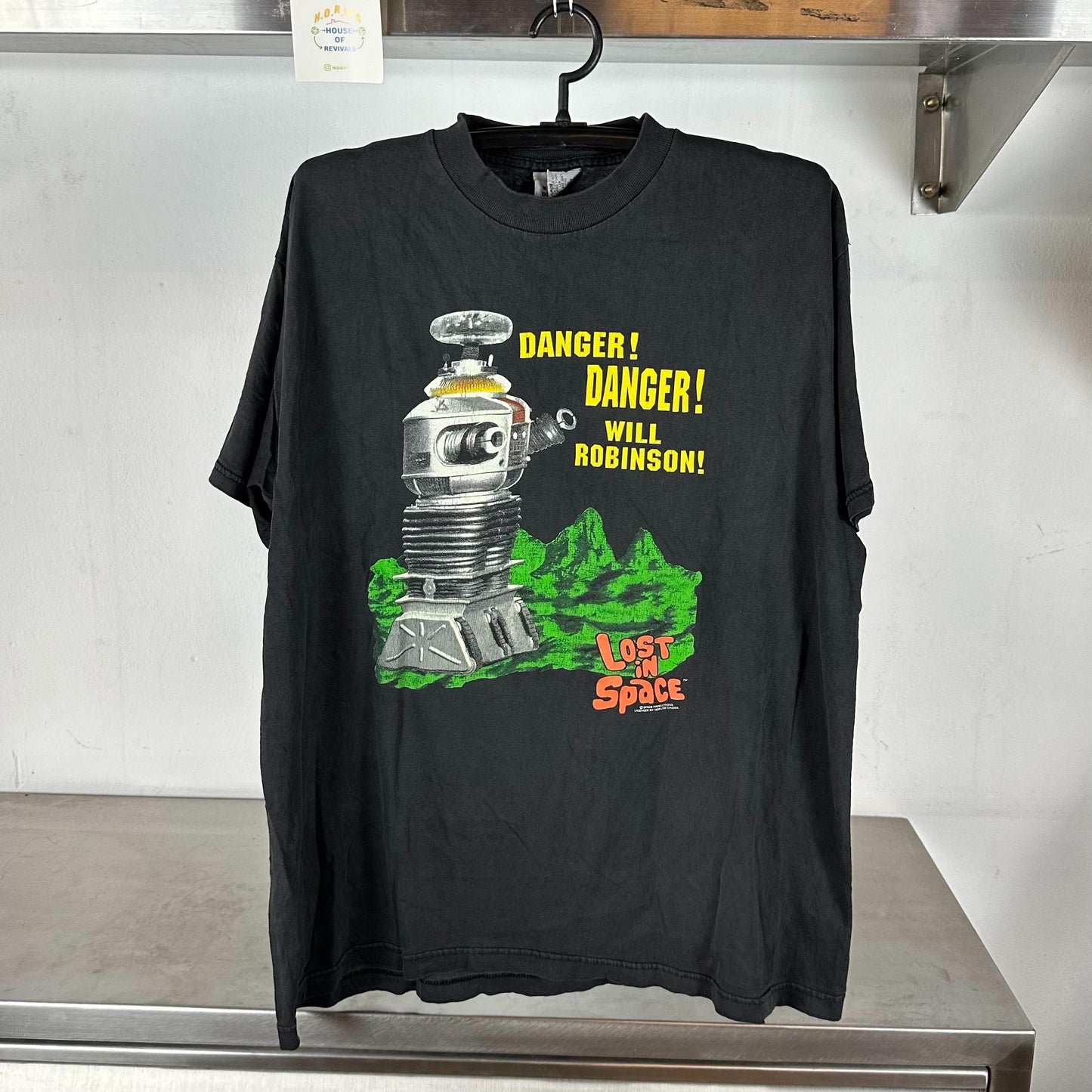 Vintage 90s Lost in Space Danger will Robinson TV Show XL Stanley Desantis T shirt Vintage Movies Sci fi Vintage t shirts Graphic Tee – Fan Favorite · Great Gift For Fans