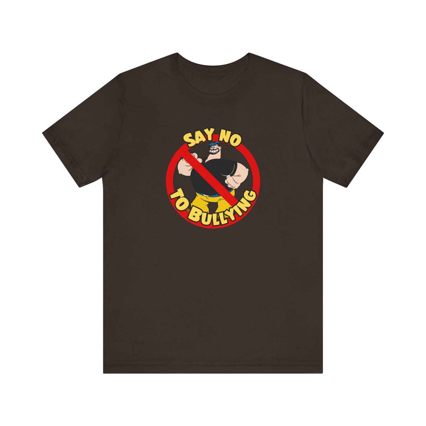 Say No to Bullying Unisex Tee Flex Your Anti Bullying Muscles Graphic Tee – Easygoing Wear · Top Pick For Any Outfit