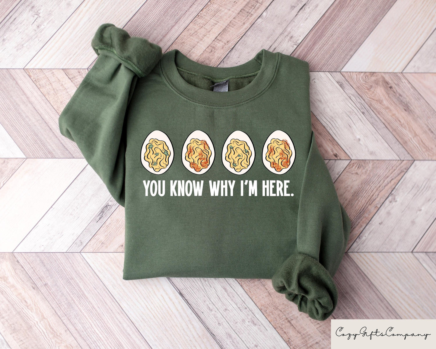 Retro Comfort You Know Why I39m Here Sweatshirt Thanksgiving Deviled Eggs Shirt Fall Season Shirt Thanksgiving Gift Family Thanksgiving Sweatshirt – Fan Favorite · Trending Graphic Apparel