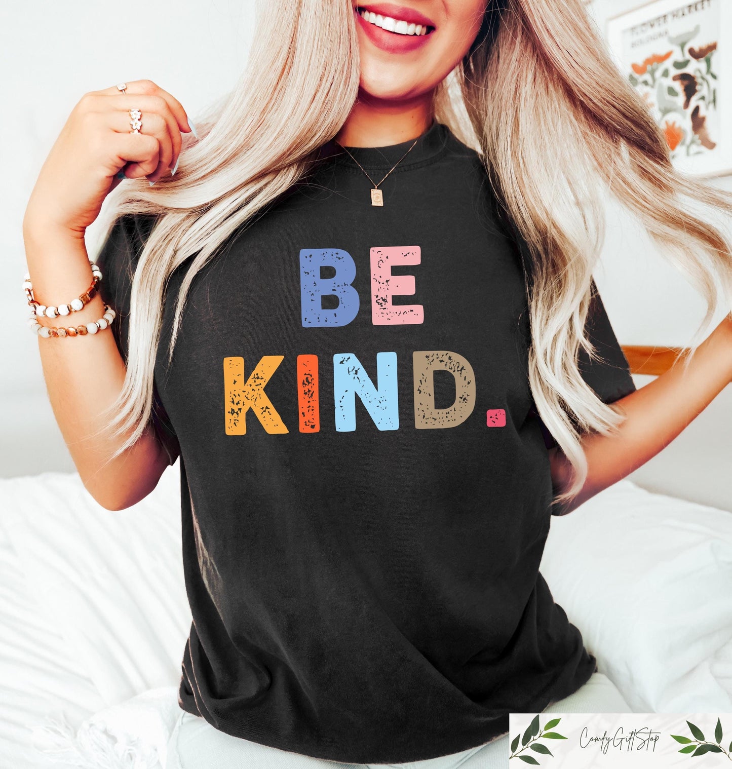 Retro Comfort Cute Be Kind Shirt Teacher Kindness Sweatshirt Choose Kindness T Shirt Christian Shirts Mental Health Awareness Gift Sweatshirt – Aesthetic Look · Top Pick For Any Outfit