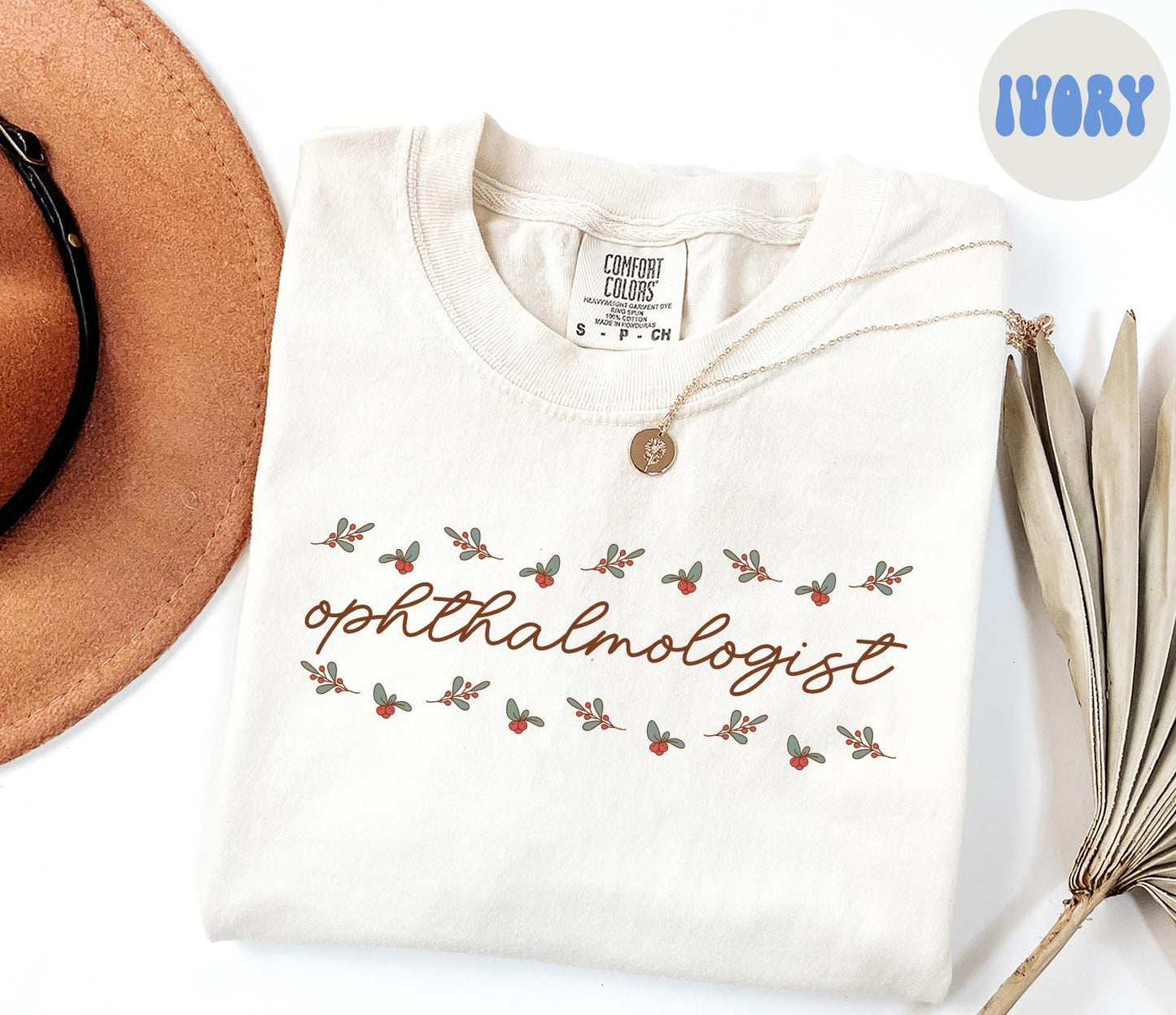 Ophthalmologist Christmas Shirt Ophthalmology Shirt Gifts Holly Shirt Comfort Colors Tshirt Crewneck Tee Women Graphic Tee – Cozy Vibes · Great Gift For Fans