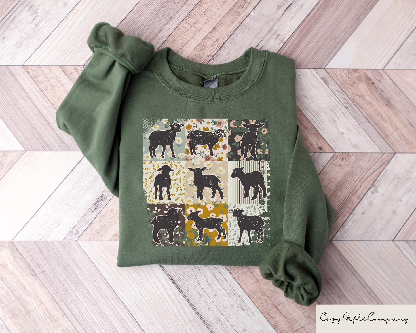 Floral Sheep Sweatshirt Cozy Sheep Sweater Farm Girls Sheep Shirt Aesthetic Womens Clothing Boho Cowgirl Tshirt Sheep Lover Gifts Sweatshirt – Feel-Good Design · Perfect For Daily Wear
