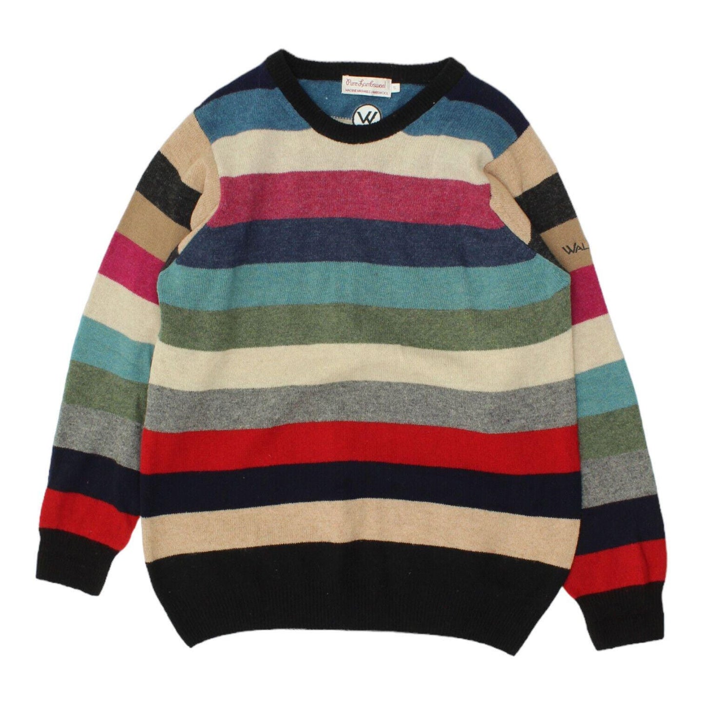 Walrus Golf Mens Multicoloured Striped Wool Jumper Vintage Designer Sweater Graphic Tee – Warm & Stylish · Must-Have Style