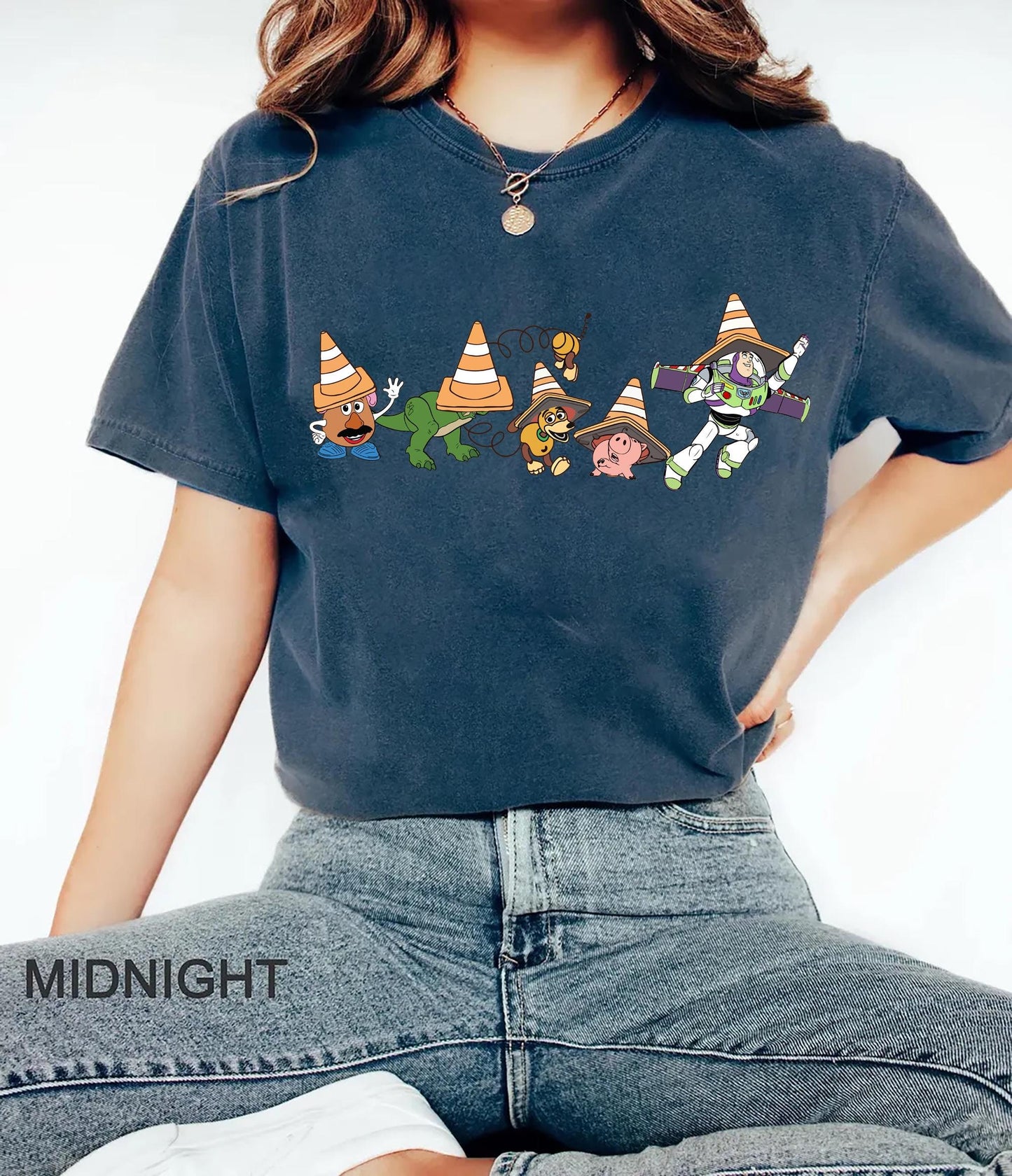 Disney Toy Story T Shirt Funny Character Graphic Tee Featuring Buzz Rex and Friends Gift for Toy Story Fans Disney Family Matching Shirts Graphic Tee – Everyday Comfort · Perfect For Daily Wear
