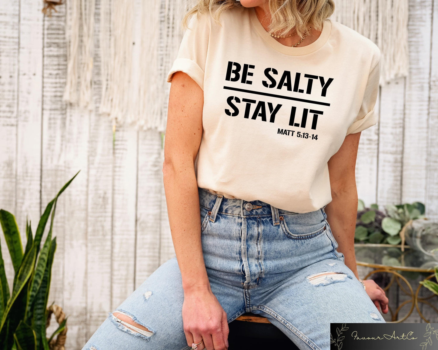 Be Salty Stay Lit Matthew 513 14 Christian Tee Salty Faith Shirt Religious Sweatshirt Christian Clothing Christian Shirts For Women Sweatshirt – Feel-Good Design · Trending Graphic Apparel