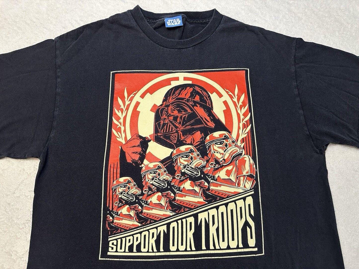 Vintage 2000s Y2K Star Wars Darth Vader Stormtroopers Support Troops T Shirt L Graphic Tee – Bold Style · Trending Graphic Apparel