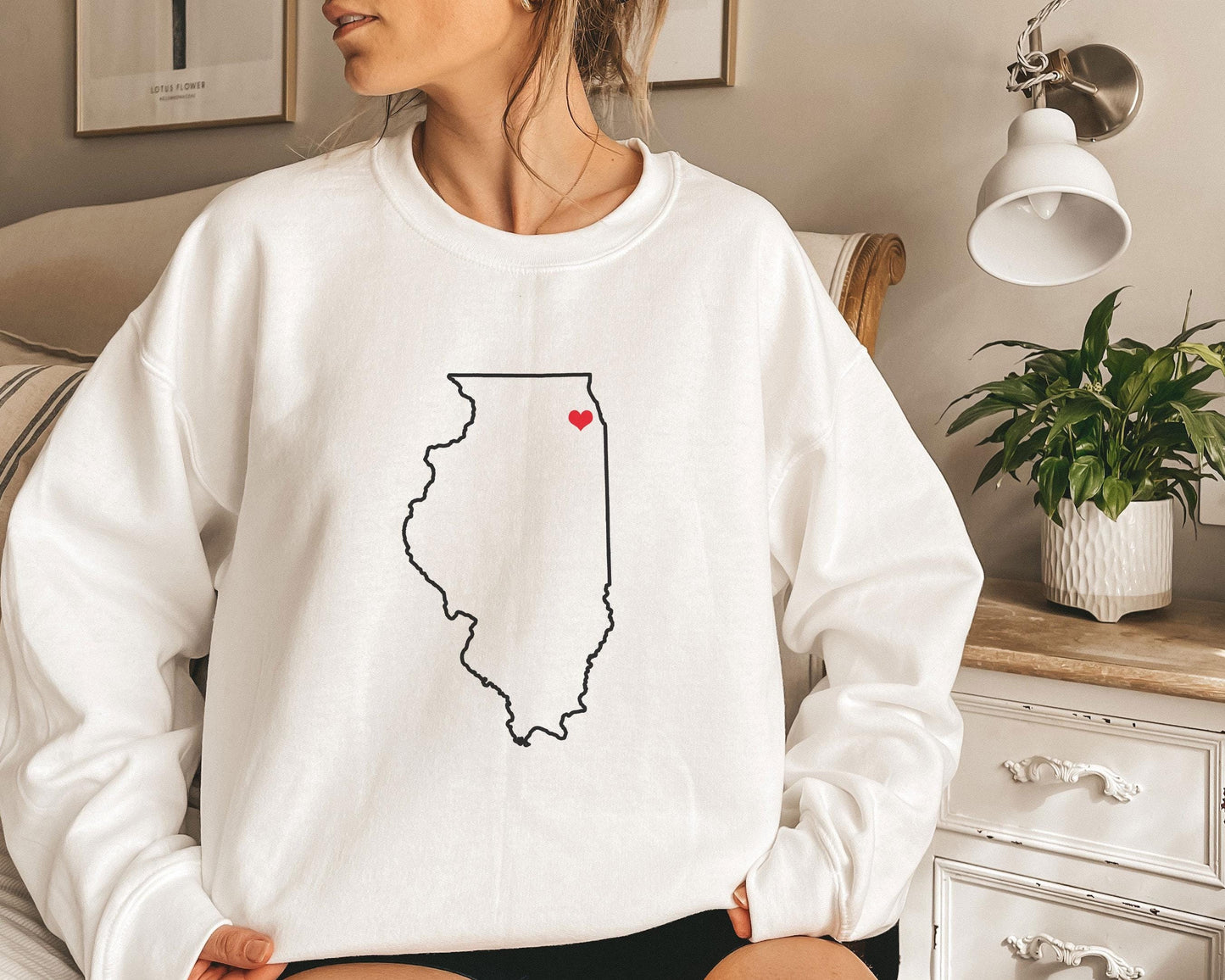 Chicago Illinois Sweatshirt Adult Unisex I Heart Chicago Sweatshirt Personalization Available Sweatshirt – Everyday Comfort · Trending Graphic Apparel