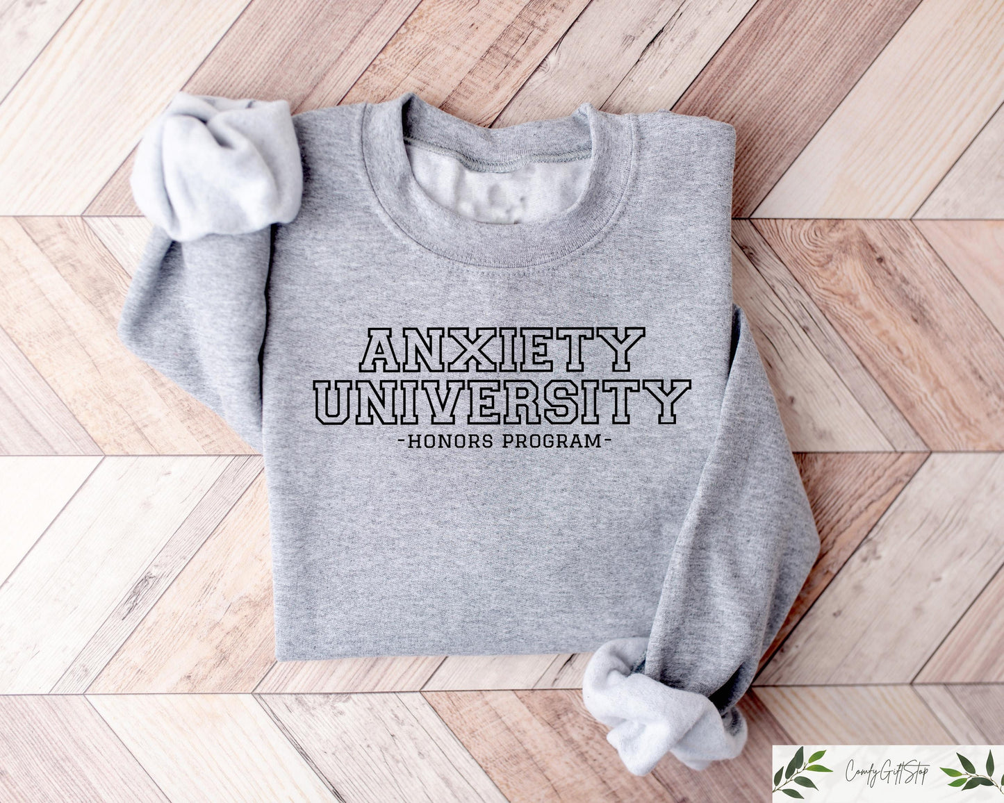 Anxiety University Honors Program Sweatshirt Mental Health Sweater Anxiety Crewneck Gag Gift Mental Health Gift Unisex College Sweater Sweatshirt – Feel-Good Design · Must-Have Style