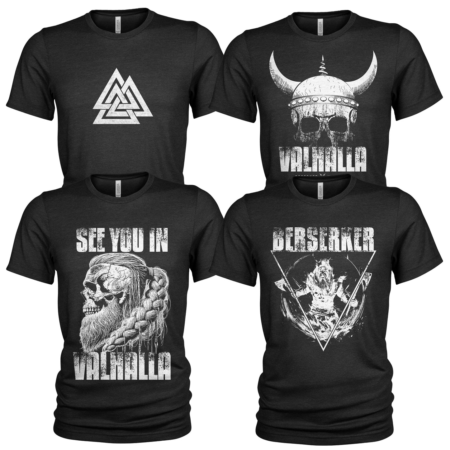 Vikings Valhalla Valkyrie Norse Mythology Men39s 4 Pack T Shirt 4018 Graphic Tee – Warm & Stylish · Top Pick For Any Outfit