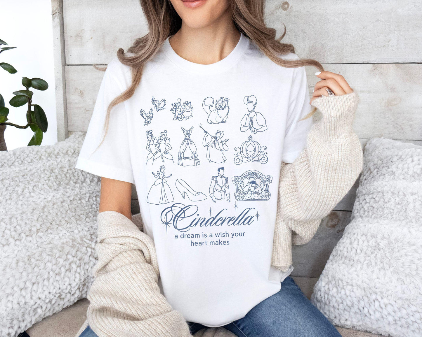 Cinderella Princess Shirt Disney Cinderella Shirt Retro Cinderella Shirt Walt Disneyworld Princess Shirt Girl Trip ShirtGift for Friend Graphic Tee – Soft Feel · High-Quality Print