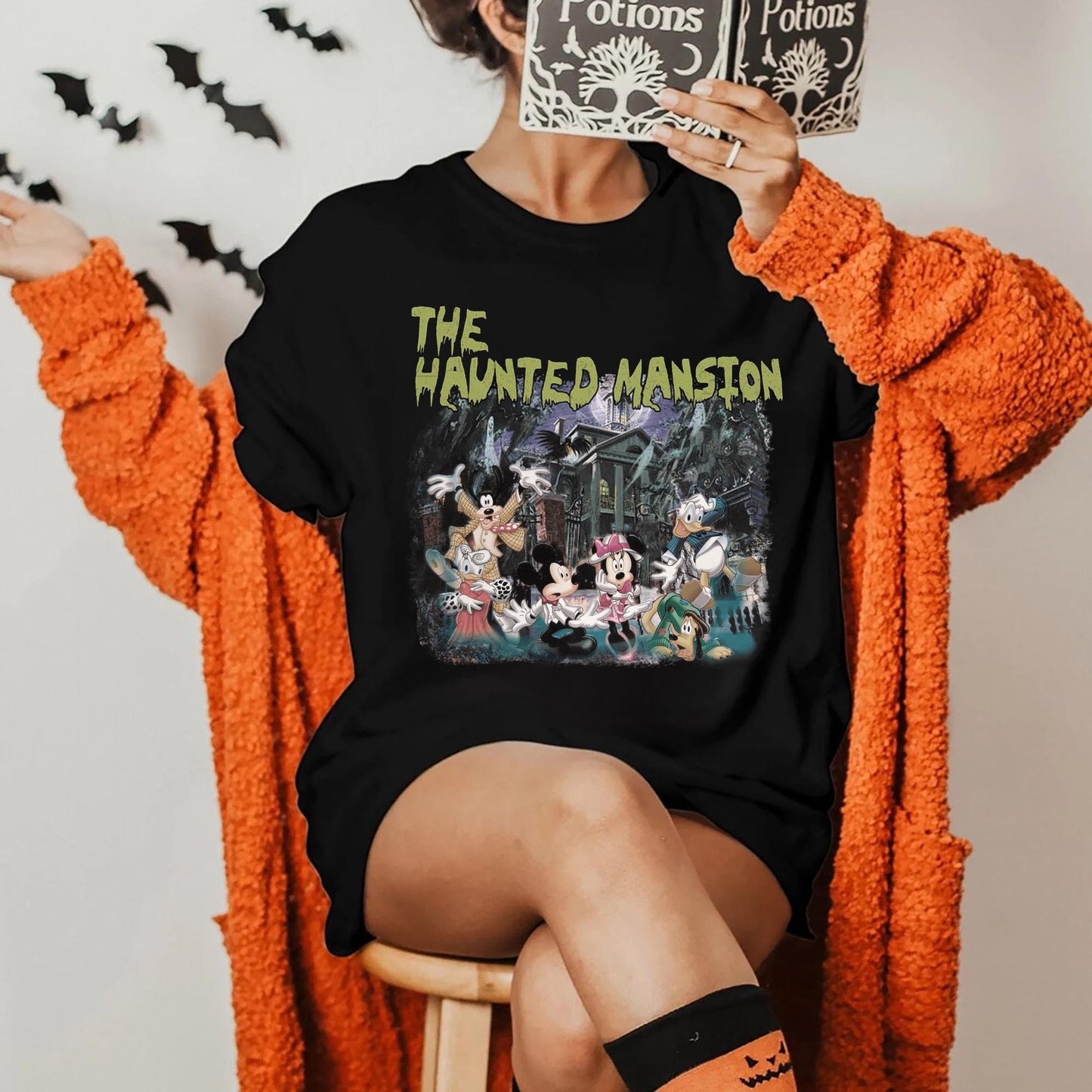 Disney Vintage Mickey and Friends Haunted Mansion Disney Halloween Shirt Disney Halloween Haunted Mansion Shirt Disneyland Halloween Tee Graphic Tee – Soft Feel · Great Gift For Fans