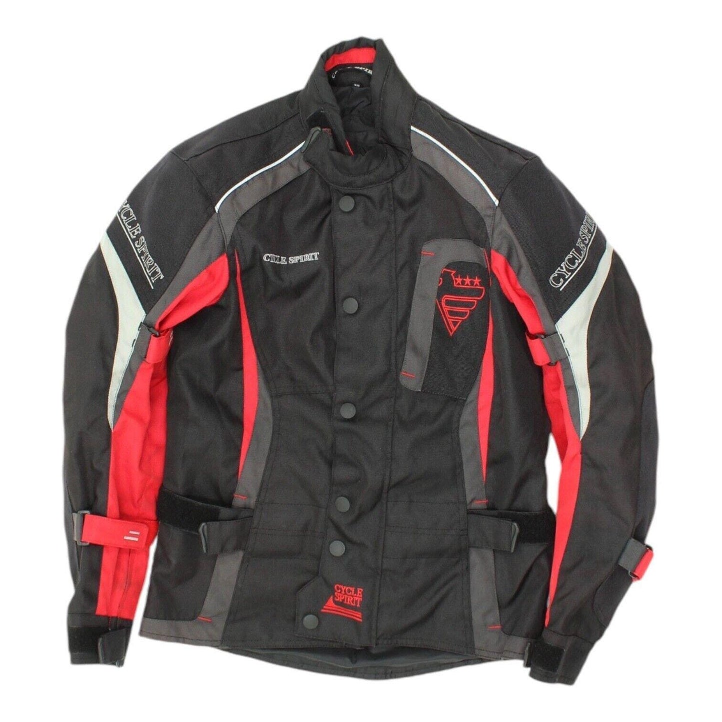 Cycle Spirit Mens Black Motorcycle Jacket Vintage Protective Biker Gear VTG Graphic Tee – Warm & Stylish · Perfect For Daily Wear