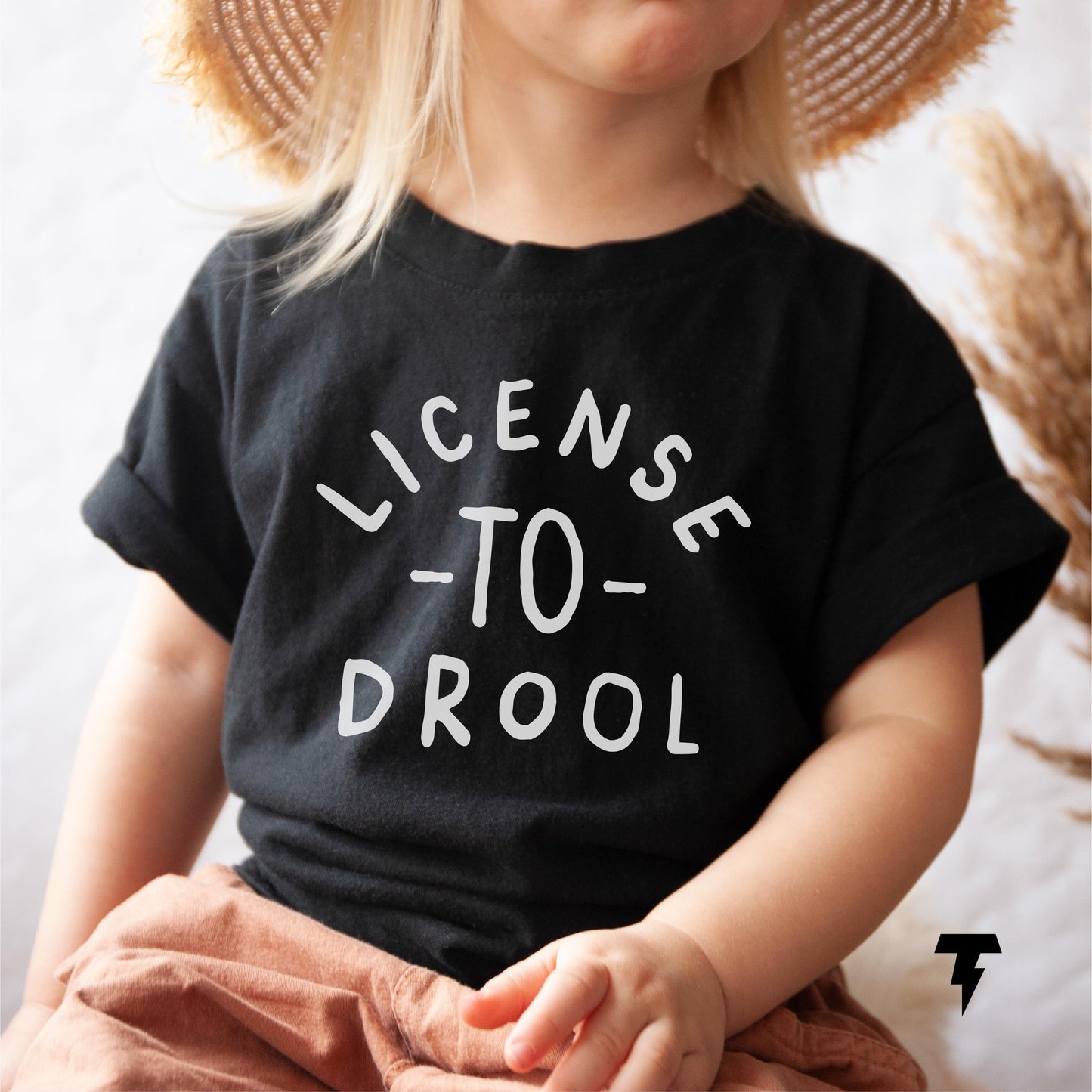 License to Drool Funny Toddler Shirt Teething Baby Cute Toddler Shirt Toddler Humor Toddler Outfit Funny Kids Shirt Toddler Sayings Graphic Tee – Easygoing Wear · High-Quality Print