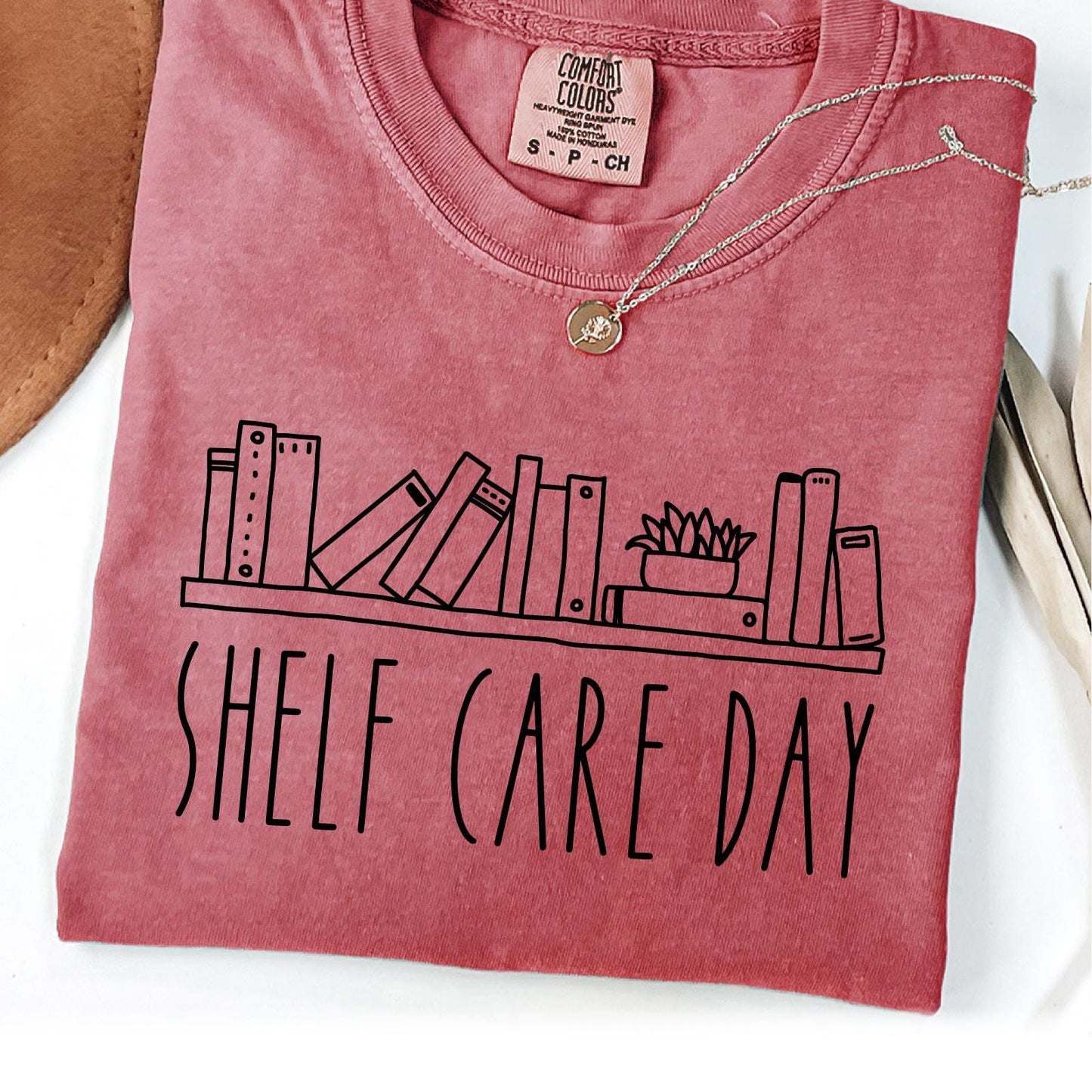 Shelf Care Day Shirt Funny Bookish Tee Book Lover Shirt Self Care Gift Funny Y2k Clothing Weird Shirt Teacher Shirt Graphic Tee – Everyday Comfort · Must-Have Style