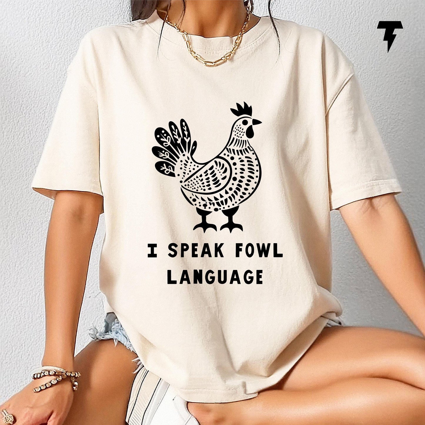 Funny Chicken Shirt Fluent in Fowl Language Gift for Chicken Lover Farmer Crazy Chicken Lady Country Girl Funny T shirt Chicken Lover Graphic Tee – Easygoing Wear · Top Pick For Any Outfit