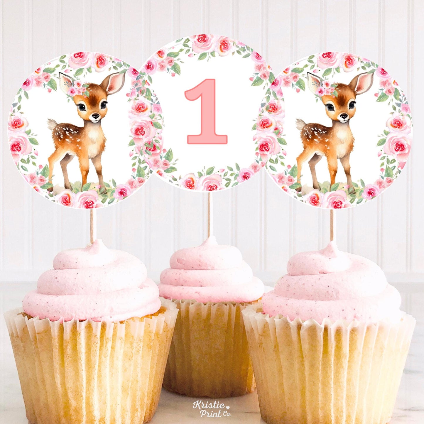 Deer Cupcake Toppers Fawn Cupcake Toppers Woodland Toppers Deer Birthday Girl 1st Birthday Baby Deer Party Decor Onedeerful Birthday DEER1 Graphic Tee – Easygoing Wear · Trending Graphic Apparel