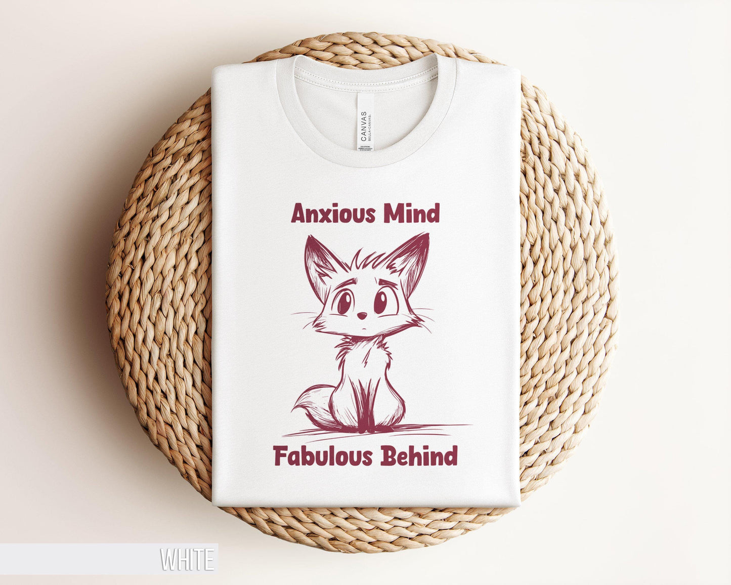 Adorable Anxious Fox T Shirt Cute Anxiety Shirt Funny Graphic Tee Animal Lover Gift Unisex Fox Illustration Shirt Graphic Tee – Easygoing Wear · Trending Graphic Apparel