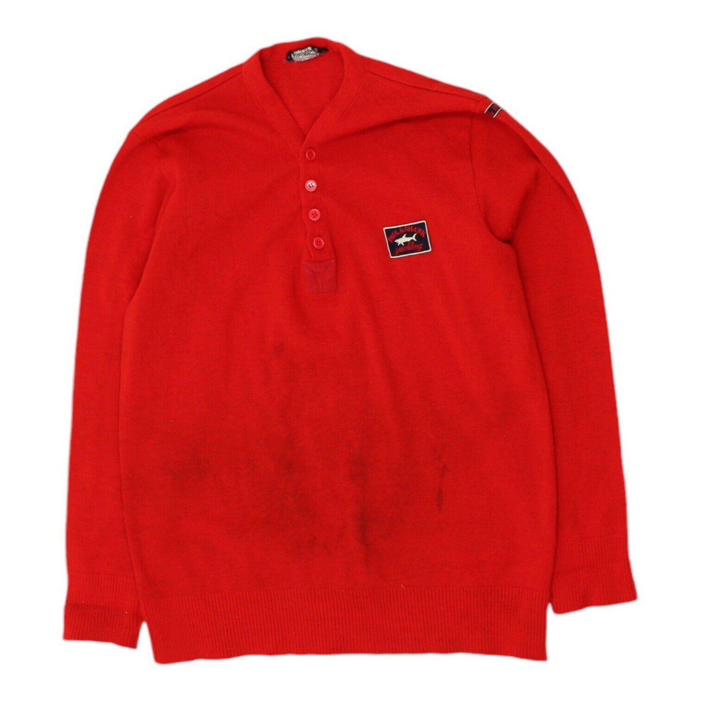 Paul Shark Mens Red Button Up Henley Sweater Vintage Designer Jumper VTG Graphic Tee – Cozy Vibes · Top Pick For Any Outfit