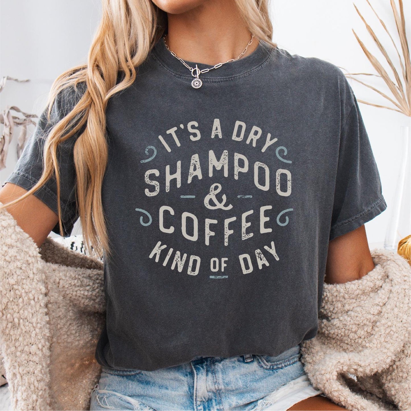 Dry Shampoo and Coffee Funny Shirt for the Busy Mom Life Shirt for Women Coffee Lover Shirt Funny Sarcastic Shirt Face Paced Life Graphic Tee – Fan Favorite · Must-Have Style