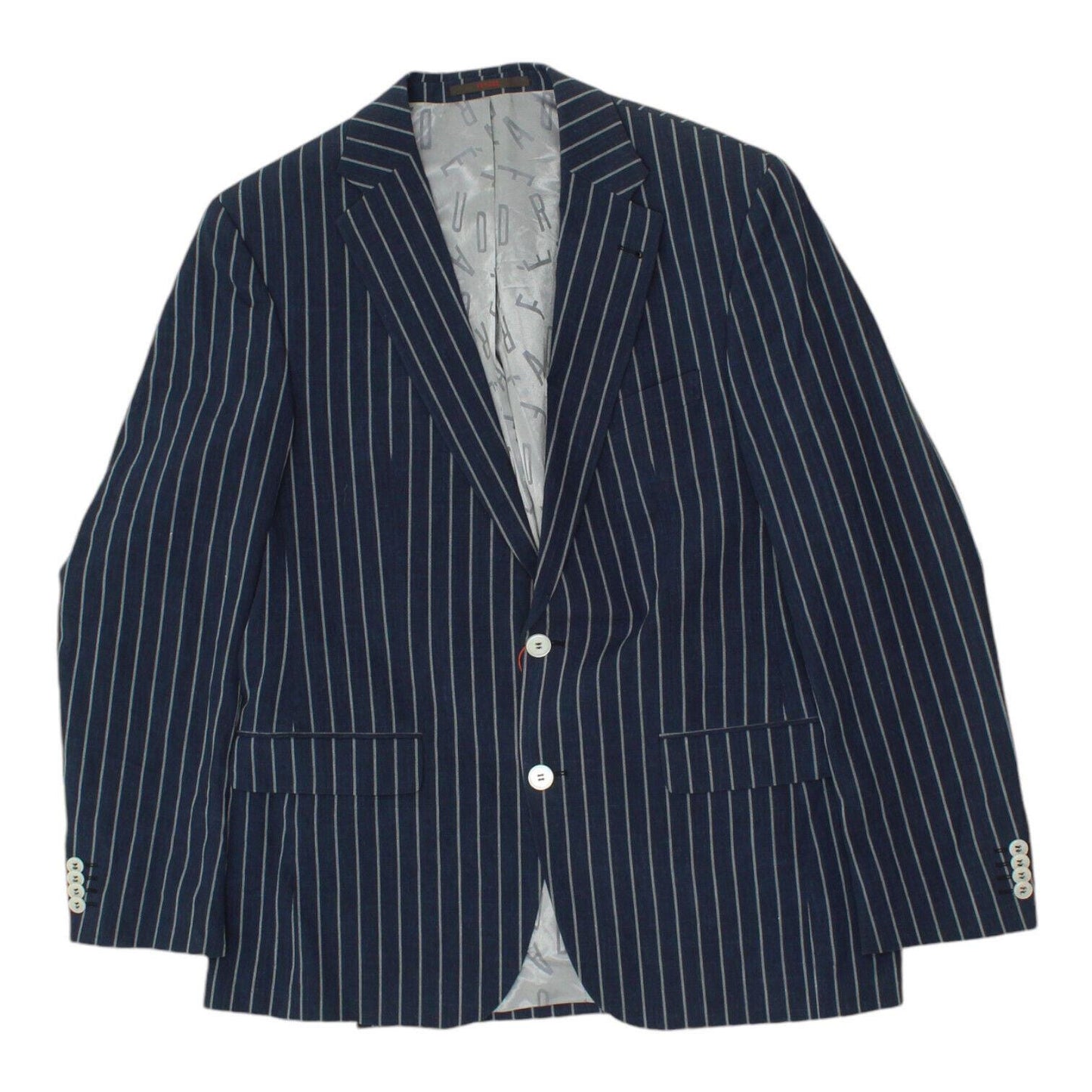 Feraud Mens Blue White Striped Blazer Jacket Vintage High End Designer Suit Graphic Tee – Fan Favorite · Trending Graphic Apparel