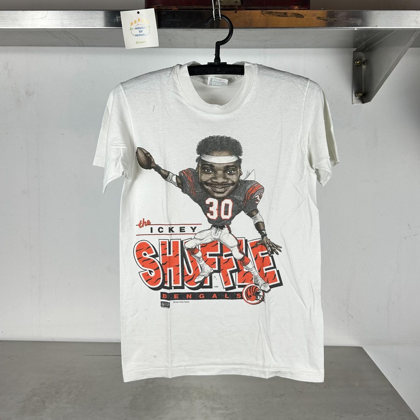 Vintage 1987 The Ickey Shuffle Cincinnati Bengals NFL Caricature single stitch T shirt Cincinnati Bengals Tshirts NFL Tshirts Sports Tees Graphic Tee – Warm & Stylish · High-Quality Print