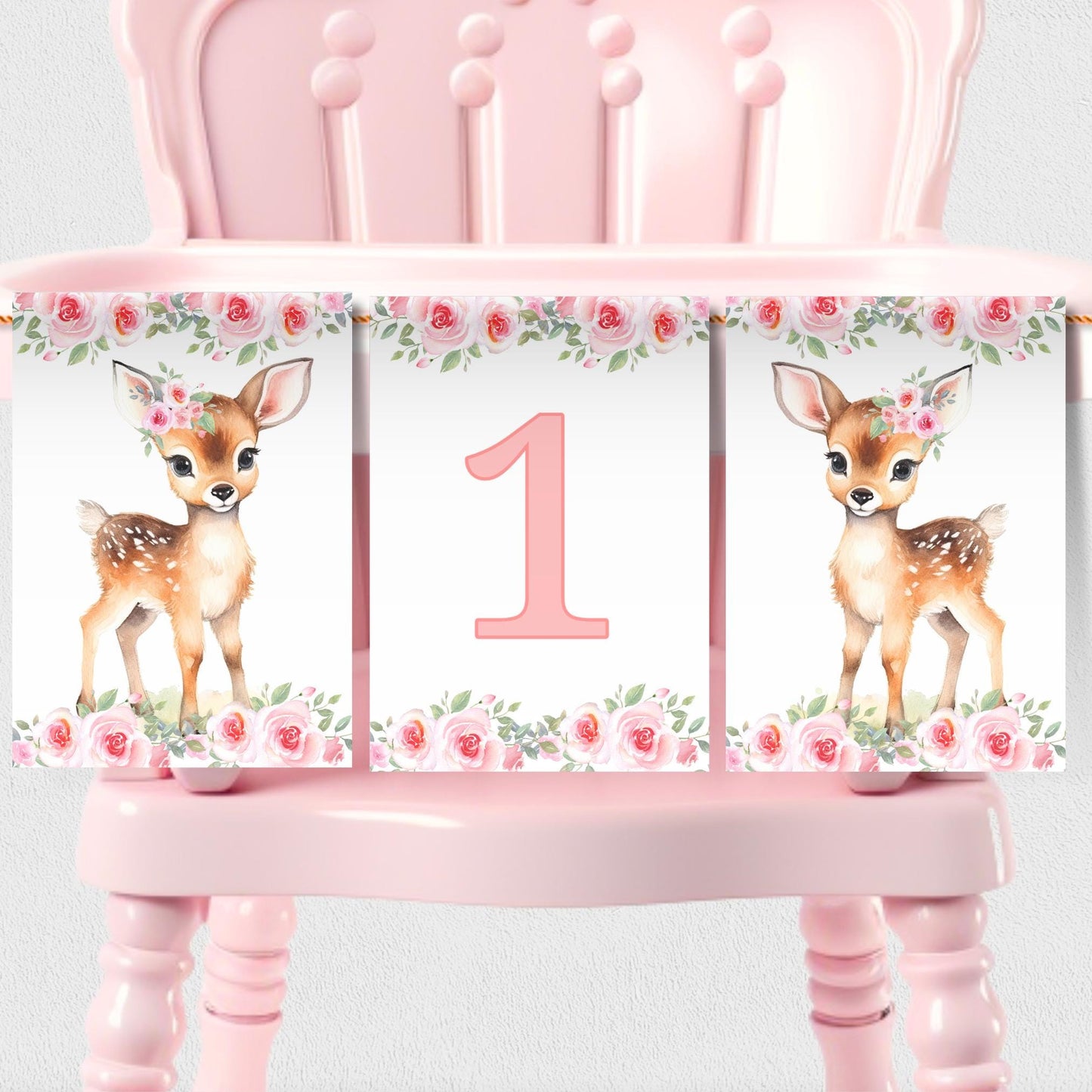 Deer High Chair Banner Deer Birthday Banner Girl 1st Birthday Woodland Birthday Decor Deer First Birthday Decorations Girl Deer DEER1 Graphic Tee – Cozy Vibes · Great Gift For Fans