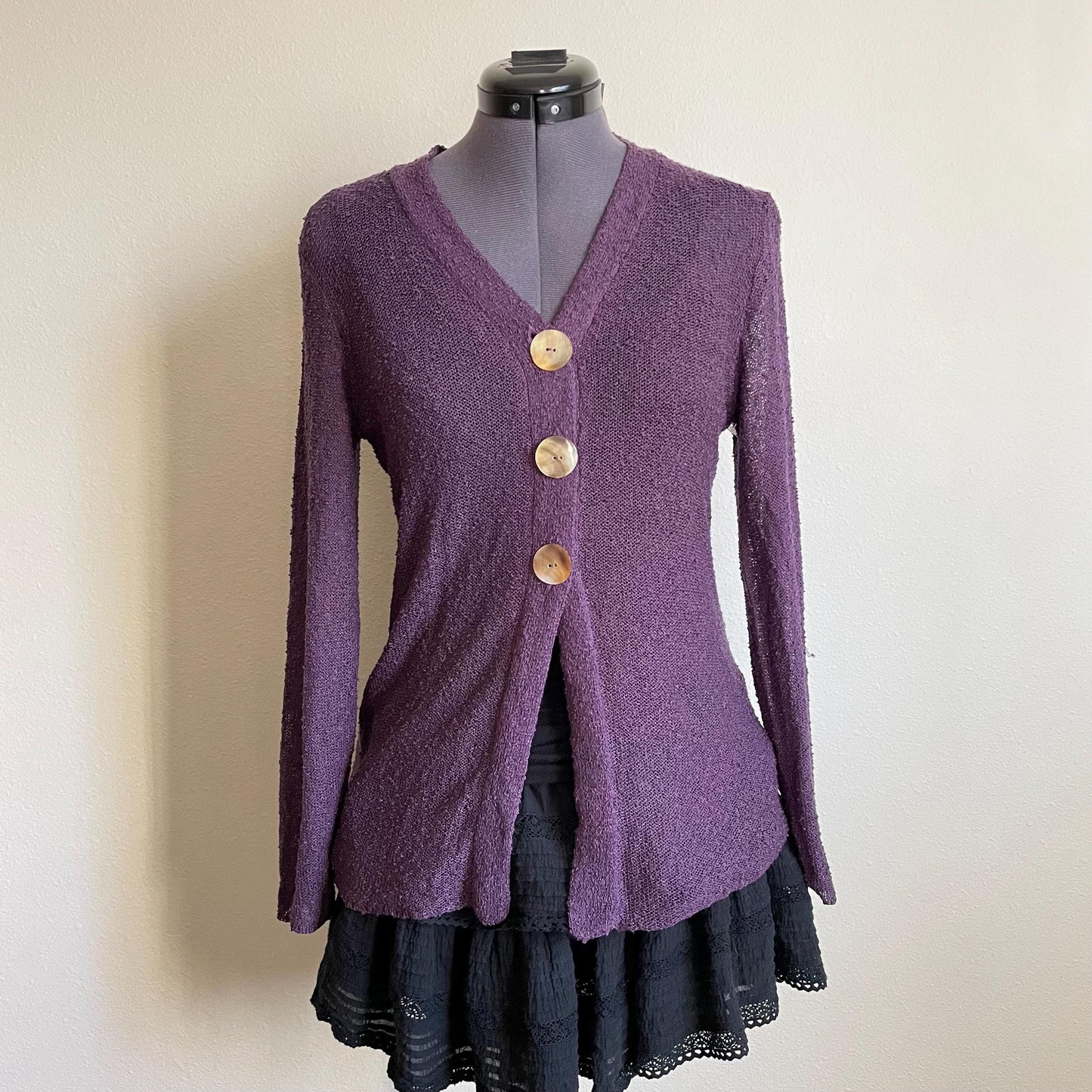 y2k purple whimsigoth cardigan boho fairycore Graphic Tee – Warm & Stylish · High-Quality Print