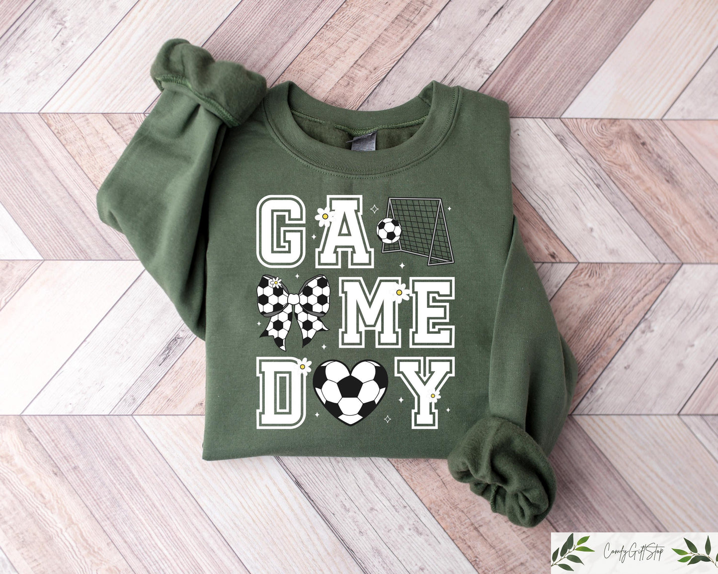 Game Day Soccer Sweatshirt Soccer Crewneck Cute Soccer Mom T shirt Sweater for Women Game Day Tee Sweatshirt – Bold Style · High-Quality Print