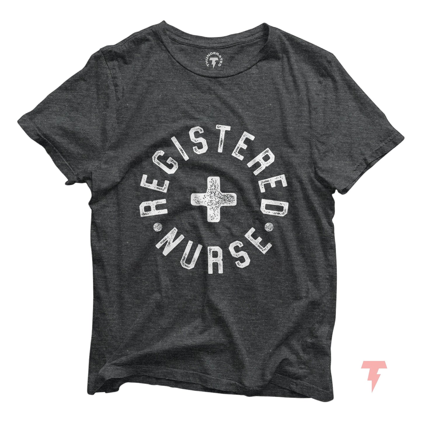 Registered Nurse Shirt Military Style Tee Minimal Design Dog Tag Lettering RN Apparel Nurse Gift Healthcare Hero Nurse Appreciation Graphic Tee – Cozy Vibes · Perfect For Daily Wear