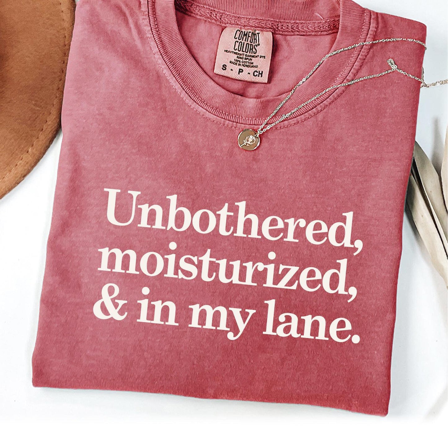 Unbothered Moisturized and In My Lane Funny Women39s Shirt Introvert Shirt Weird Shirt Ironic T shirt Sleep Shirt Sarcastic Sassy tee Graphic Tee – Premium Graphic · Top Pick For Any Outfit