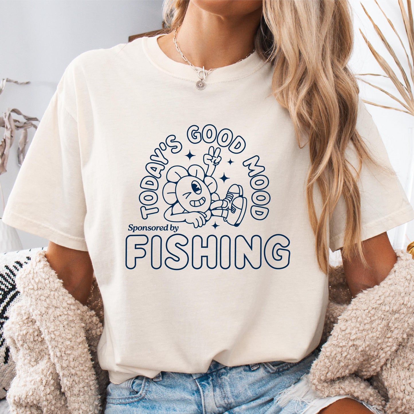 Fishing T Shirt Good Mood by Fishing Mens Tshirt Fathers Day gift bass Birthday gifts for dad husband daddy grandpa Father39s Day Gift Graphic Tee – Feel-Good Design · High-Quality Print