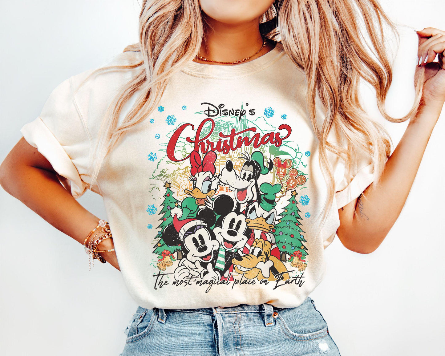 Retro Disney Christmas Shirts Mickey39s Very Merry Christmas Party Shirt Magic Kingdom Christmas Shirt Disney Christmas Holiday Shirt Graphic Tee – Soft Feel · High-Quality Print