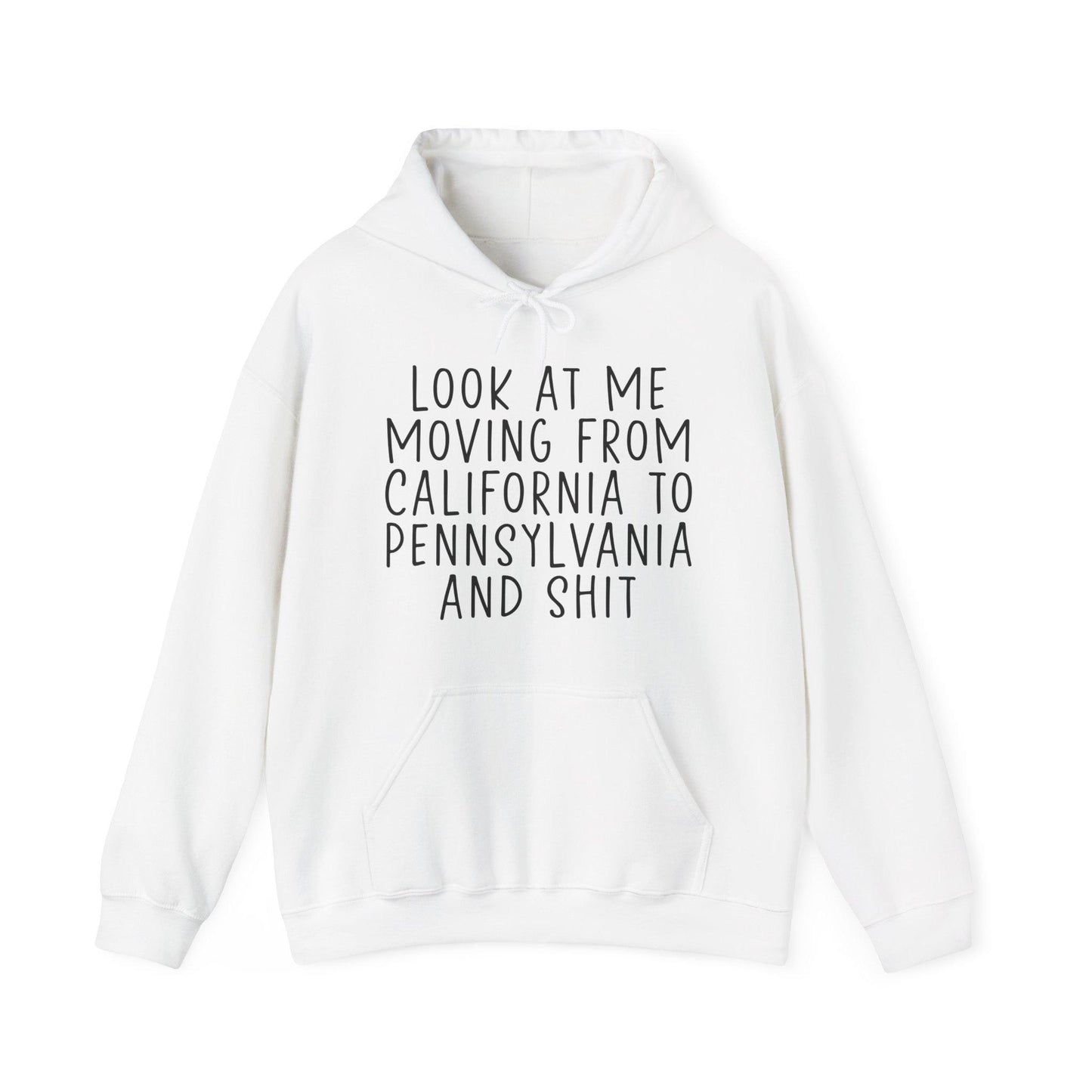 California to Pennsylvania CA PA Look at me Moving Away Gifts Hoodie Funny Jumper Hooded Sweatshirt Him Her Unisex Sweater Shirt Hoodie – Aesthetic Look · Perfect For Daily Wear