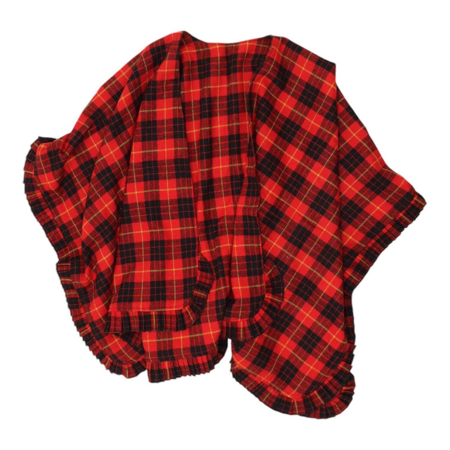 Vintage Womens Red Black Tartan Check Cape Poncho Luxury High End Shawl VTG Graphic Tee – Premium Graphic · Top Pick For Any Outfit